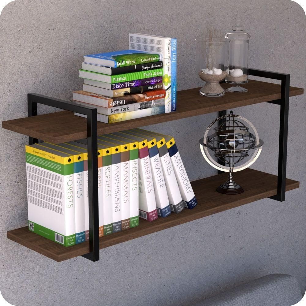 Prateleira Estilo Industrial Para Sala Parede Gnd Pm 60Cm