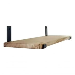 Estante 60x50x20cm Com Par De Mão Francesa Para Casa Madeira Maciça