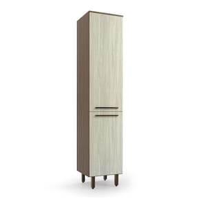 Paneleiro Evolution Plus Simples 2 Portas Tannat/legno Crema Batrol Tannat/legno Crema