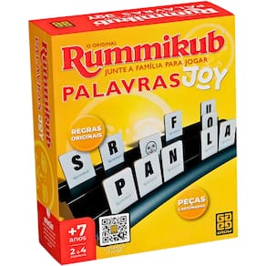Jogo De Tabuleiro Rummikub Joy Palavras Grow