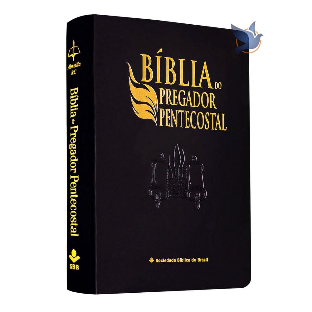 Bíblia do Pregador Pentecostal com Sermões e Índice Revista Corrigida ARC preta