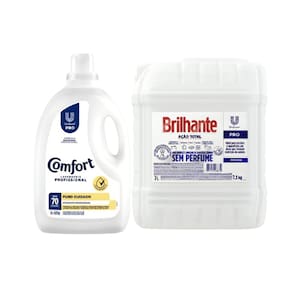 Kit Lavanderia Hipoalergenico Brilhante E Comfort