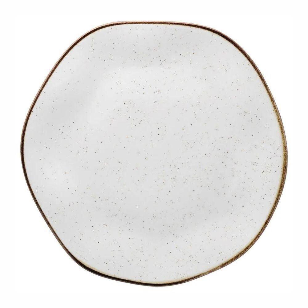 Jogo De Pratos Rasos Em Porcelana Ryo Com 6 Peças 27,5cm Oxford Maresia