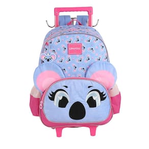 Mochila de Rodinhas Com Alça Luxcel UP4You Coala Violeta