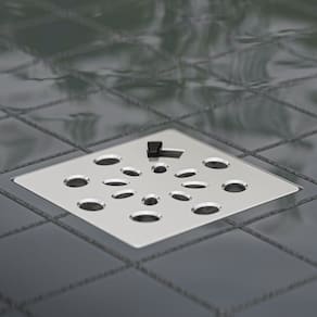 Kit com 10 Grelha Quadrada 9,4 x 9,4cm com Anti-Inseto em PVC Astra Branco