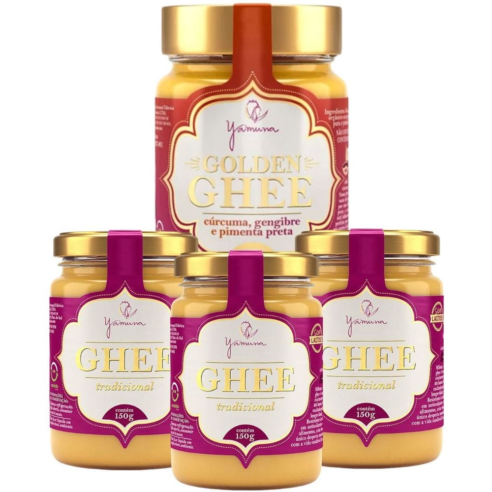 Manteiga Clarificada Ghee Tradicional 150g + Ghee Golden 300g