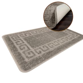 1 Tapete Banheiro Grego Antiderrapante Macio Ce Ka 40x60
