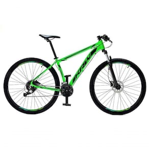 Bicicleta Aro 29 Krw Alumínio 24 Vel Freio Hidráulico Suspensão Dianteira S2 Verde-Preto 15.5 Verde-Preto