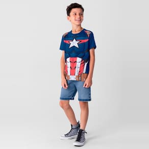 Camiseta Marvel Avengers infantil menino Brandili