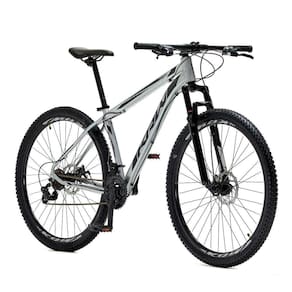 Bicicleta Aro 29 Krw Alumínio 21 Vel Freio A Disco Suspensão Dianteira S3 21 Prata-Preto
