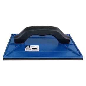 Desempenadeira Poliestireno com Borracha Azul 18x30cm Galo