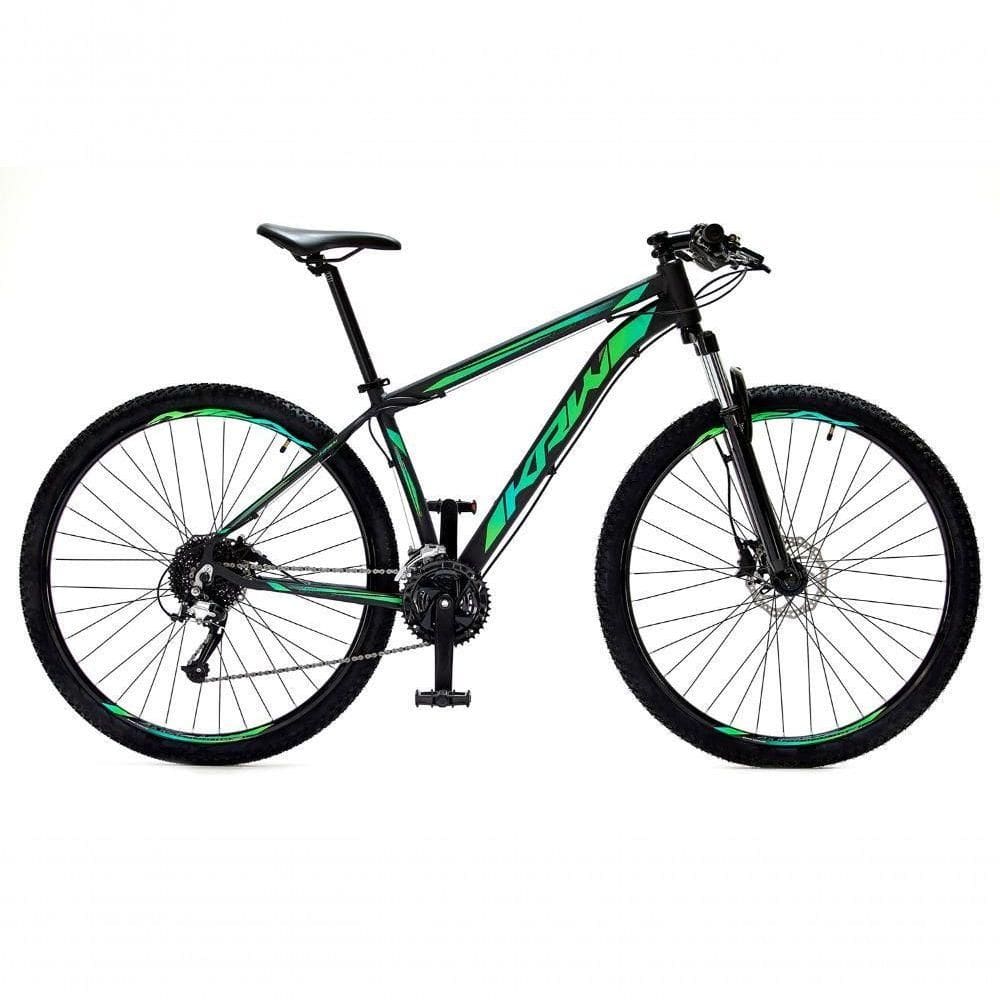 Bicicleta Aro29 Krw Alumínio Shimano 24v Freio Hidráulico S5 21 Preto-Verde