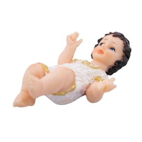 Menino Jesus Solto Pequeno Presépio Natal 9 Cm Resina