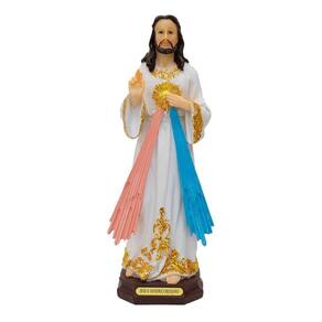 Imagem Enfeite Resina Jesus Cristo Misericordioso 30.5cm
