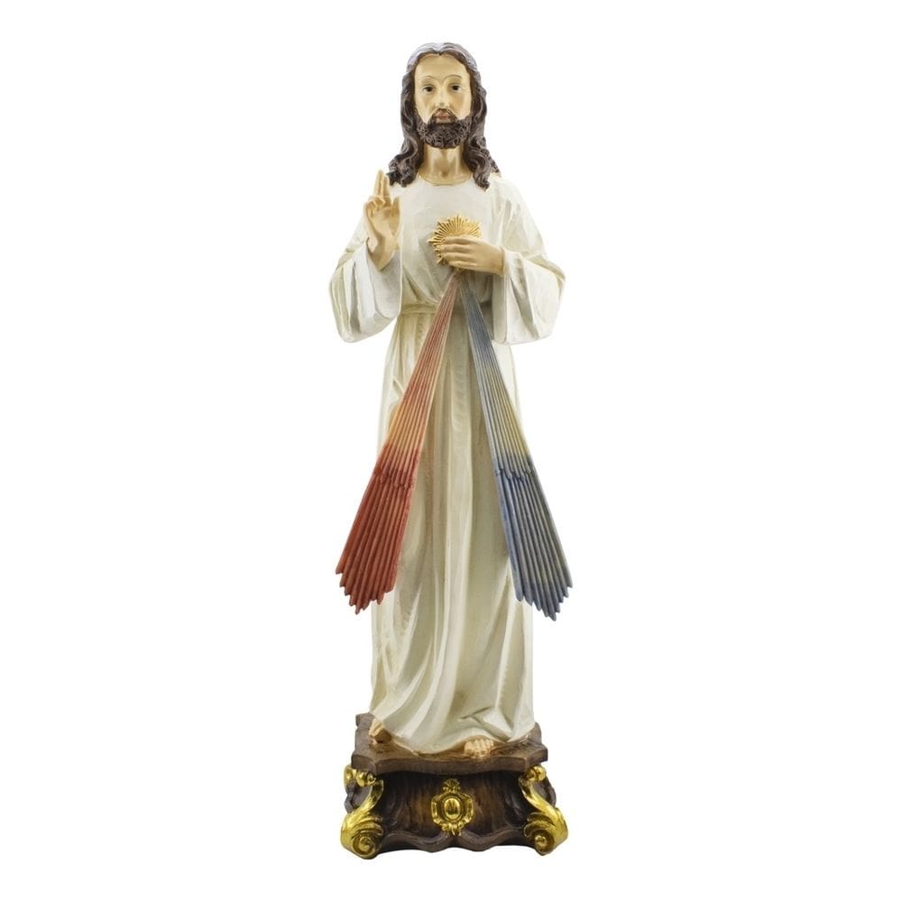 Imagem Jesus Misericordioso Grande Resina Realista - 60cm