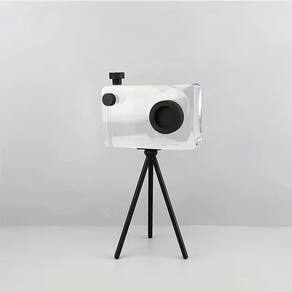 Peça Decorativa Câmera em Acrílico 30cm 14686-PL