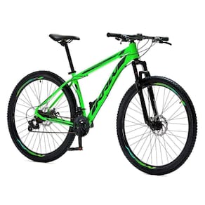 Bicicleta Aro 29 Krw Alumínio 21 Vel Freio A Disco Suspensão Dianteira S3 Verde-Preto 15.5 Verde-Preto