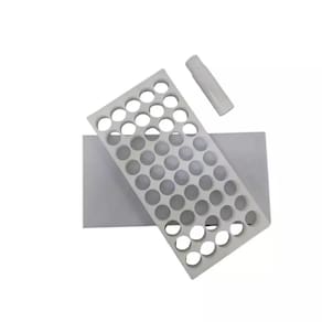 Placa Porcionadora de Doces Brigadeiro Beijinho 15g 45 Furos