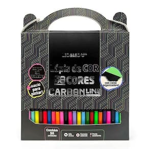 Lápis de Cor Carbon Line 94433 50 Cores - Leo&Leo