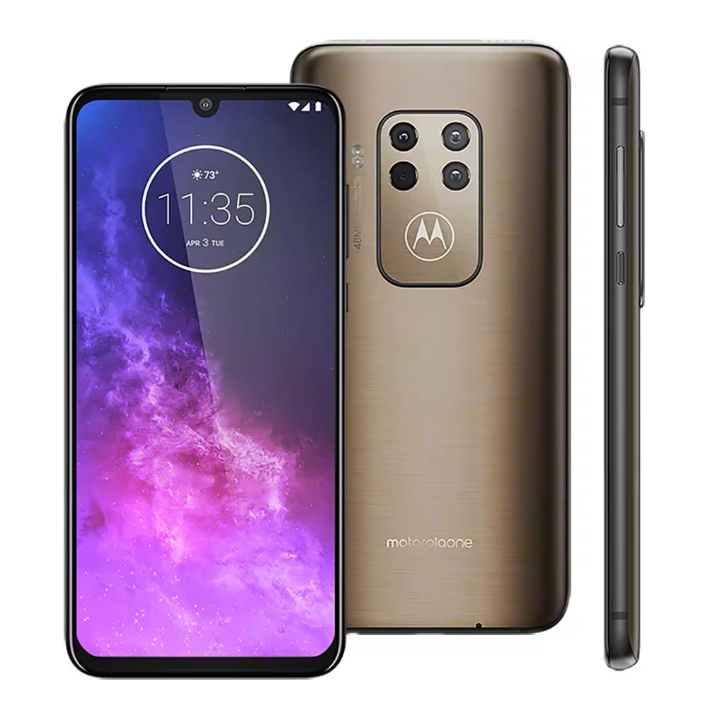 REEMBALADO: Motorola One Zoom 128GB 4GB RAM Tela de 6.4 - Bronze