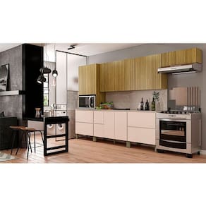 Cozinha Modulada Ambiente Art 8 Peças Freijó Vanilla Riscatto – Kits Paraná