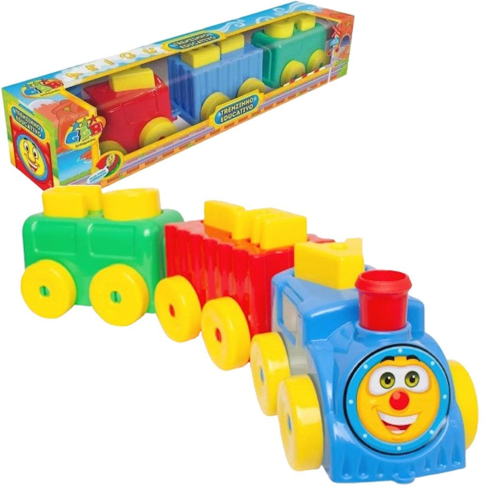 Carrinho Trem Monta Monta Letras Brinquedo Educativo