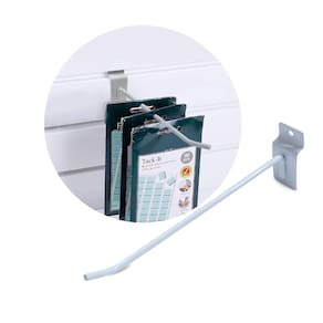 Gancho Painel Canaletado 25cm com 100 Unidades Expositor Capinha Celular Ferramentas Loja Comércio