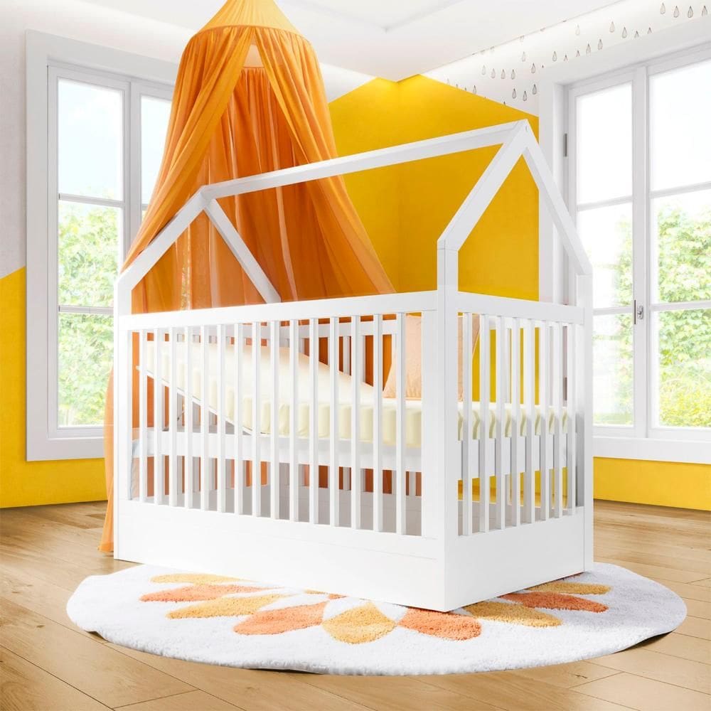 Berço Montessoriano Casinha Com Colchão Coleção Wood Divicar