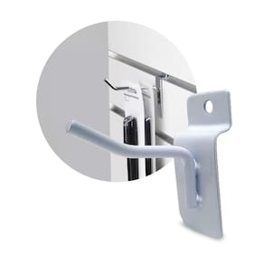 Gancho Painel Canaletado 5cm com 50 Unidades Expositor Capinha Celular Ferramentas Loja Comércio
