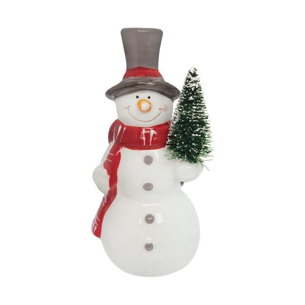 Adorno Home Style Boneco de Neve Holiday Snowy 13 cm