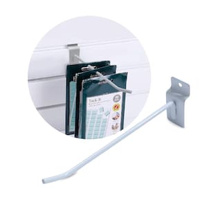 Gancho Painel Canaletado 20cm com 30 Unidades Expositor Capinha Celular Ferramentas Loja Comércio