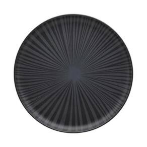 Prato Raso Em Cerâmica Flat Ônix 26cm Oxford