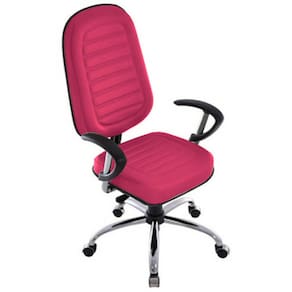 Cadeira para Escritório Presidente Gomada Linha Blenda Rosa