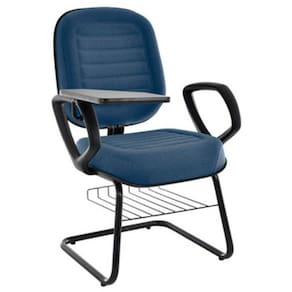 Cadeira Universitária com prancheta Linha Blenda Azul