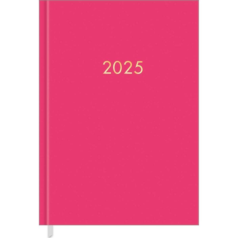 Agenda Executiva Costurada Diária 13,4 x 19,2 cm Napoli Rosa 2025 Tilibra 5545