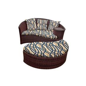 Chaise Orbit Com Puff Corda Náutica