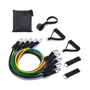 Kit 11 Elastico Extensor Treino Academia Exercícios Em Casa Jt-003 Lt-011