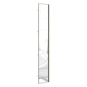 Porta Lateral Para Roupeiro 4 Portas Com Espelho E Inox
