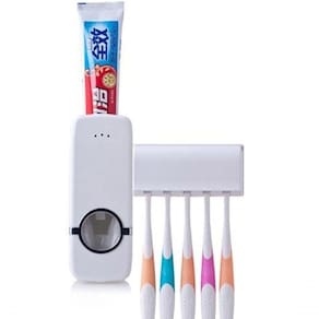 Dispenser Creme Dental Pasta Dente Com Porta Escovas