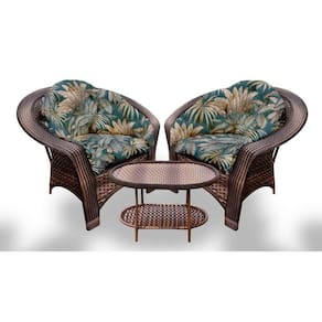 Conjunto De 2 Poltronas + 1 Mesa Centro Palmares