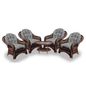 Conjunto De Poltronas 4 Poltronas + 1 Mesa Centro