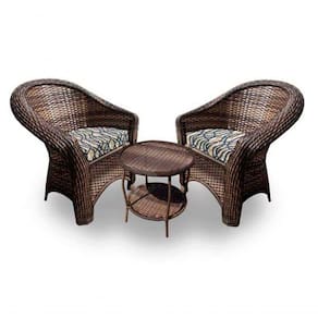 Conjunto De Poltronas 2 Poltronas + 1 Mesa Centro