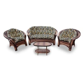 Conjunto De 1 Sofá + 2 Poltronas + 1 Mesa Centro