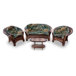 Conjunto De 1 Sofá + 2 Poltronas + 1 Mesa Centro Palmares
