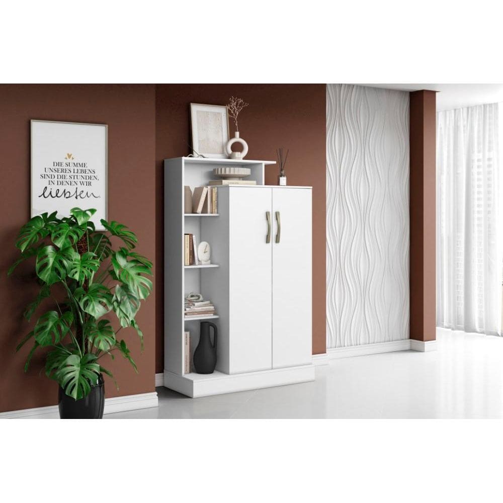 Armário Multiuso Com 2 Portas Florença Branco - Aramóveis