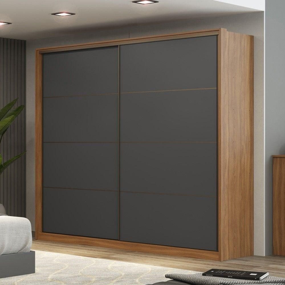 Guarda Roupa 2 Portas Valência Grafito