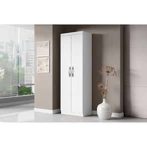 Armário Multiuso Com 2 Portas New Branco - Aramóveis