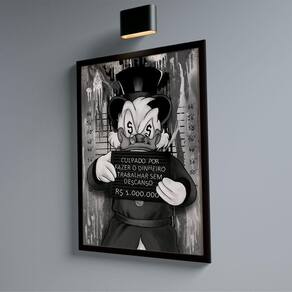 Quadro Decorativo Tio Patinhas Black