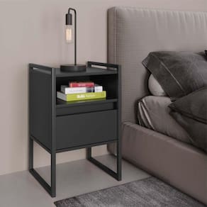 Gaveteiro Industrial Com Gaveta Kinfe Preto Onix