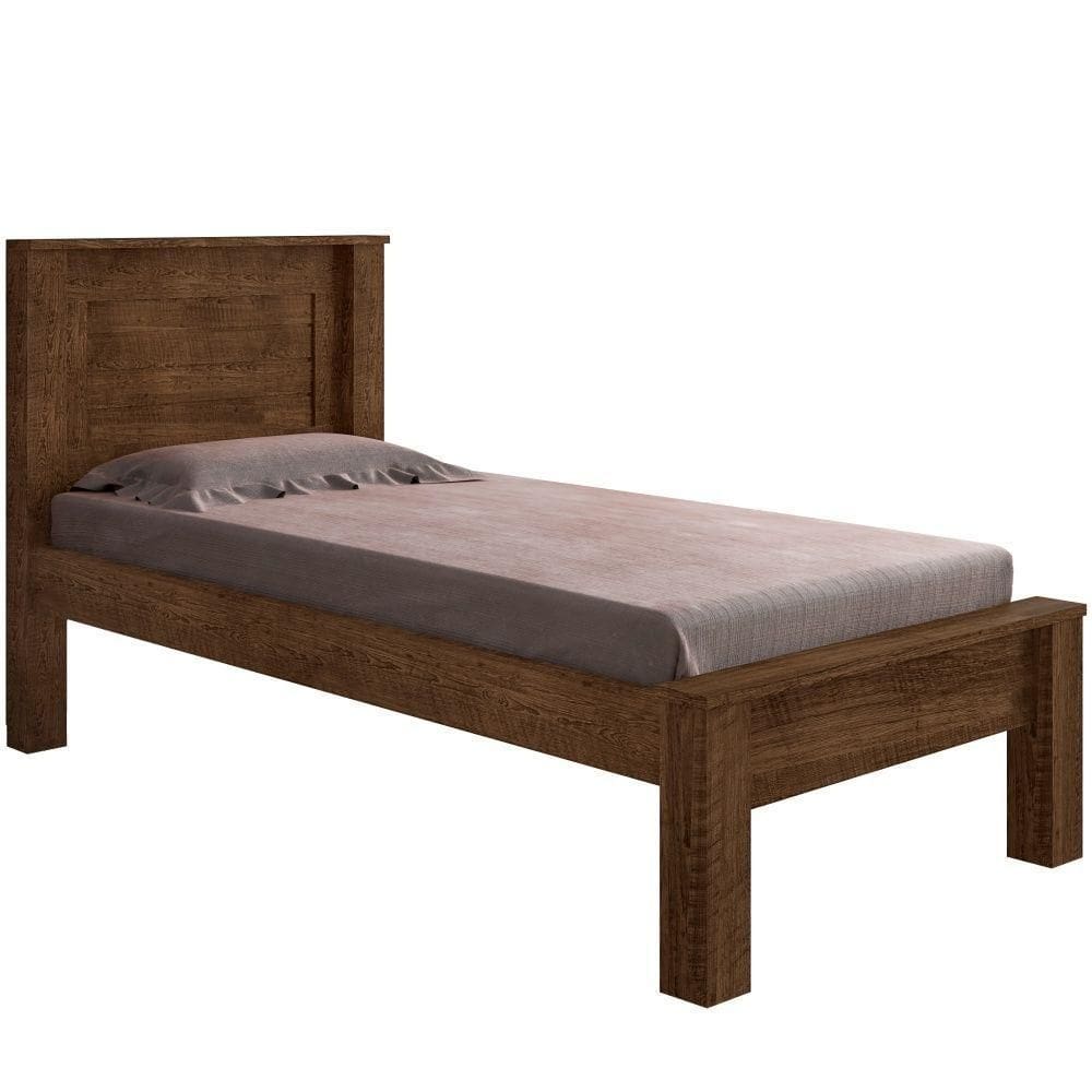 Cama Hungria Solteiro Malbec Com Colchão